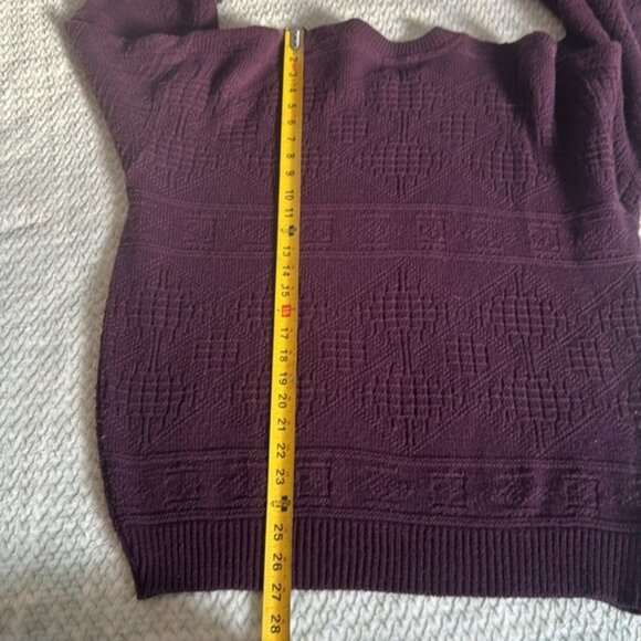 Tip Top Tailor Purple Sweater Size Medium - Picture 8 of 9